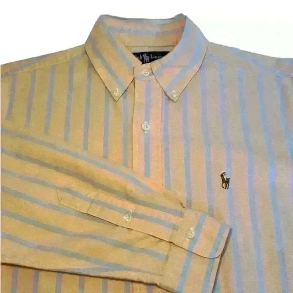 Ralph Lauren Other - Men’s Ralph Lauren 100% Cotton Striped Long Sleeved Button Down- Size 33, 15 1/2